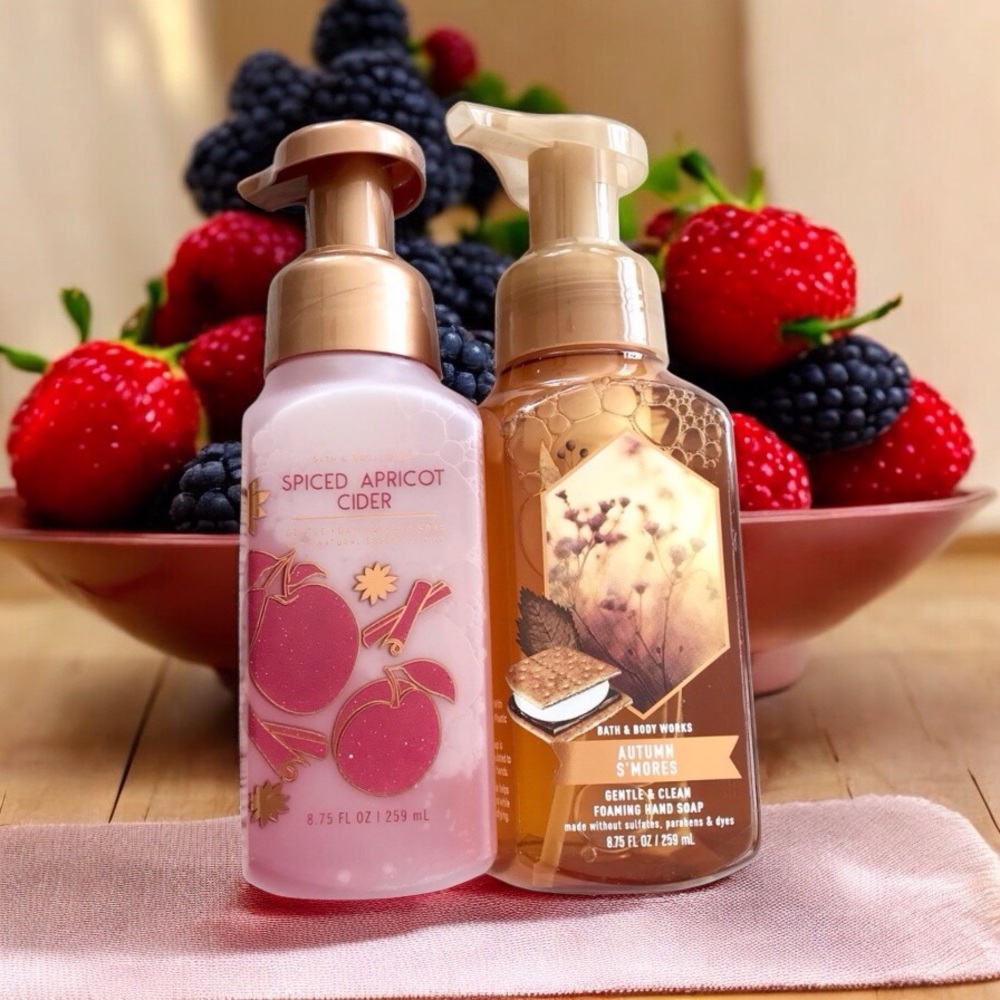 🆕Bath and Body Works Spiced Apricot Cider and Autumn S’mores Foaming Han…